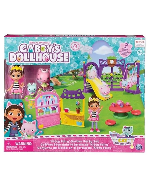 Gabbys Dollhouse Kitty Peri Bahçe Partisi Oyun Seti 6065911 ürün görseli 1
