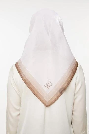 Levi'dor Kehribar Eşarp Kemik LTR0209 - Resim 2