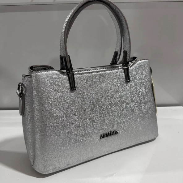 Armine Bayan Çanta Düz Gümüş AR31110 ürün görseli 1