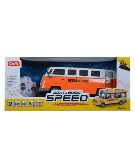 Ctoys Uzaktan Kumandalı Turuncu Otobüs WL 168B ürün görseli 1