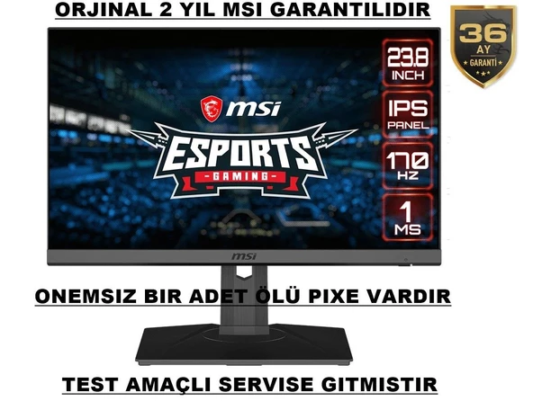 Msı Optix MAG245R2 23.8´´ Full Hd IPS LCD 165Hz Gaming Monitor ürün görseli 1