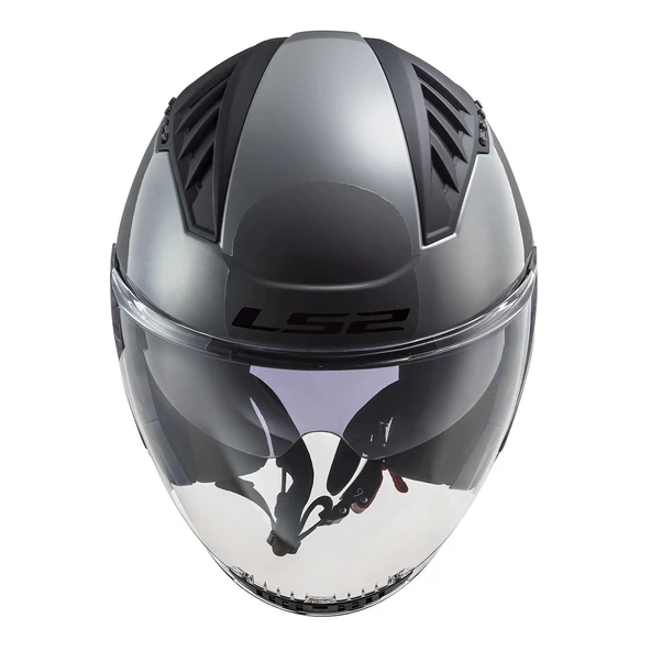 LS2 COOPTER 2 NARDO GRİ KASK (GÜNEŞ VİZÖRLÜ) - Resim 3