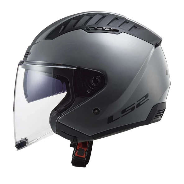 LS2 COOPTER 2 NARDO GRİ KASK (GÜNEŞ VİZÖRLÜ) - Resim 4