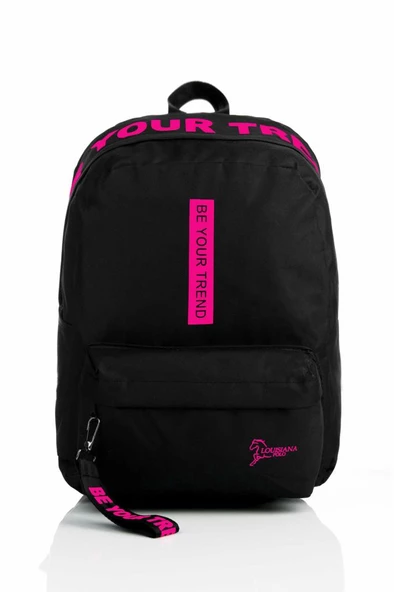 B.Y. Trend Laptop Bölmeli Okul Çantası Be Your Siyah Pembe 1140 ürün görseli 1