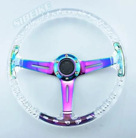 Sefaf Akrilik Drift Spor Direksiyon Beyaz ürün görseli 1