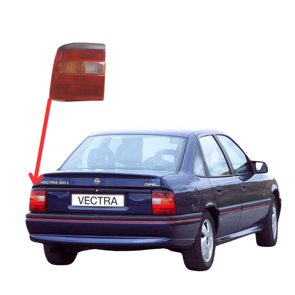 Opel Vectra A Depo Marka Arka Sol Stop Şeritli 93/95 - Resim 3