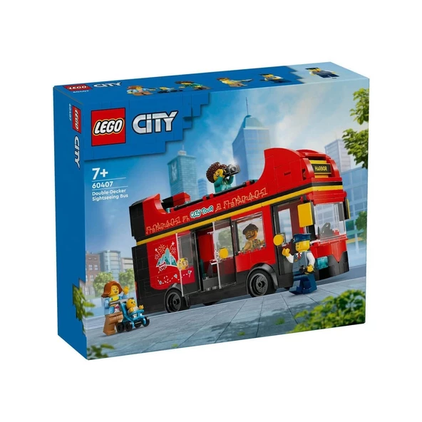60407 Lego City Kırmızı İki Katlı Tur Otobüsü 384 parça +7 yaş ürün görseli 1