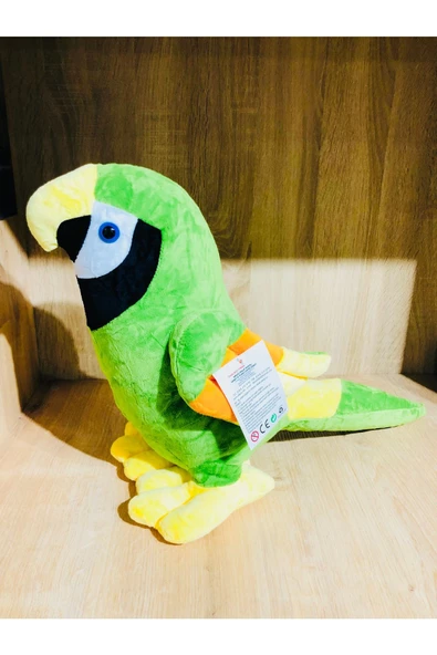 Oturan Sevimli Papağan dev boy Peluş Oyuncak 37 cm - Resim 7