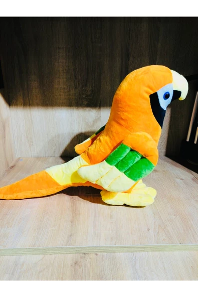 Oturan Sevimli Papağan dev boy Peluş Oyuncak 37 cm - Resim 3