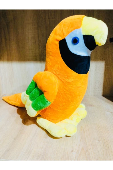 Oturan Sevimli Papağan dev boy Peluş Oyuncak 37 cm - Resim 2