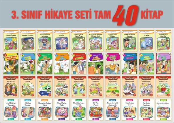 Ata 3.Sınıf Hikaye Seti (40 Kitap) ürün görseli 1