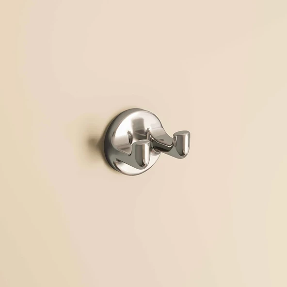 VitrA Marin A44947 İkili Askı, Krom - Resim 2