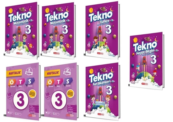Kırmızı Beyaz Tekno Set 3.Sınıf Tüm Dersler Seti Yeni ürün görseli 1