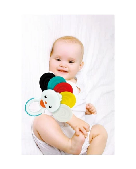 Baby Clementoni Tavuskuşu Çıngırak 17325 - Resim 3