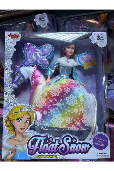 Aksesuarlı Atlı Bebek 29 Cm - Mavi Su Dünyası ürün görseli 1