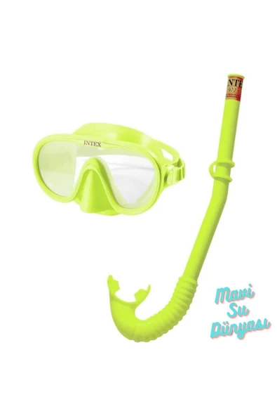 Aqua Flow Play Yeşil Renk Şnorkel Set - Mavi Su Dünyası ürün görseli 1