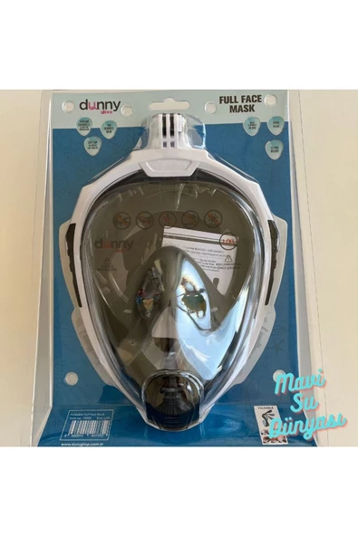 Full Face Maske Şnorkel Set Takımı Beyaz Renk S/M ürün görseli 1