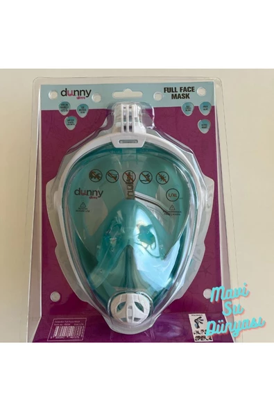 Full Face Maske Şnorkel Set Takımı Yeşil Renk L/XL ürün görseli 1