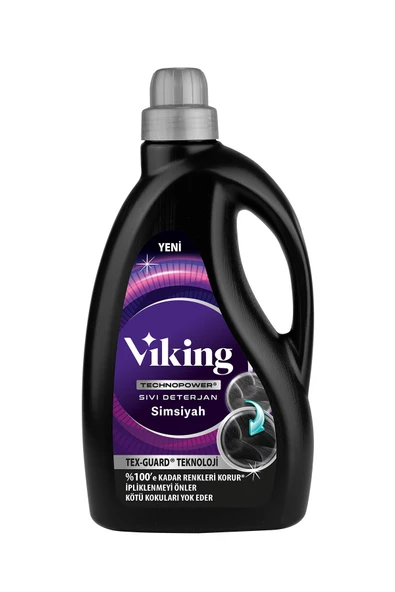 Viking TECHNOPOWER Sıvı Çamaşır Deterjanı Siyahlar 2.7 lt 1 Adet ürün görseli 1