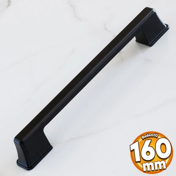 Cemre Kulp 160 mm Siyah Metal Mutfak Mobilya Çekmece Mutfak Dolap Dolabı Kulpları Kapak Kulbu 16 cm ürün görseli 1