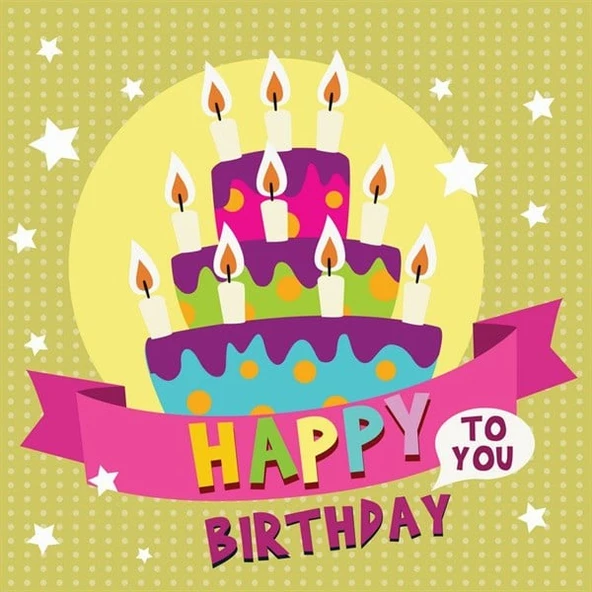 Happy Birthday To You - Kanvas Tablo ürün görseli 1