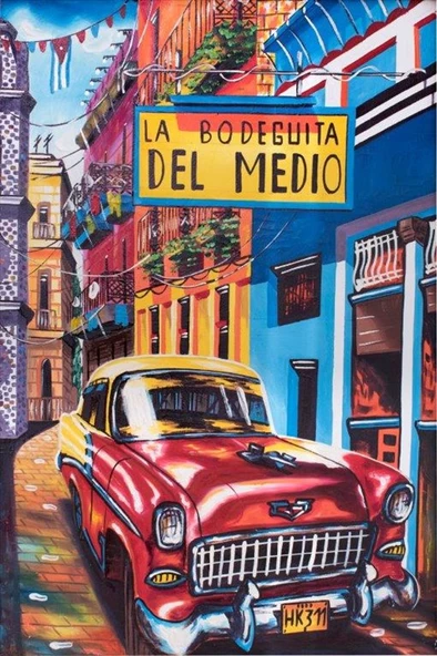 La Bodeguita - Kanvas Tablo - Resim 2