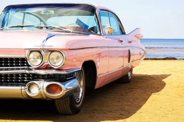 Pink Cadillac - Kanvas Tablo ürün görseli 1