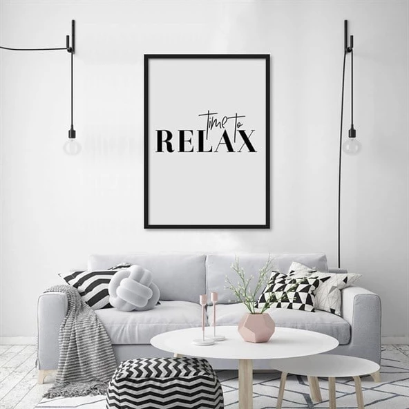 Time To Relax Çerçeveli Poster ürün görseli 1
