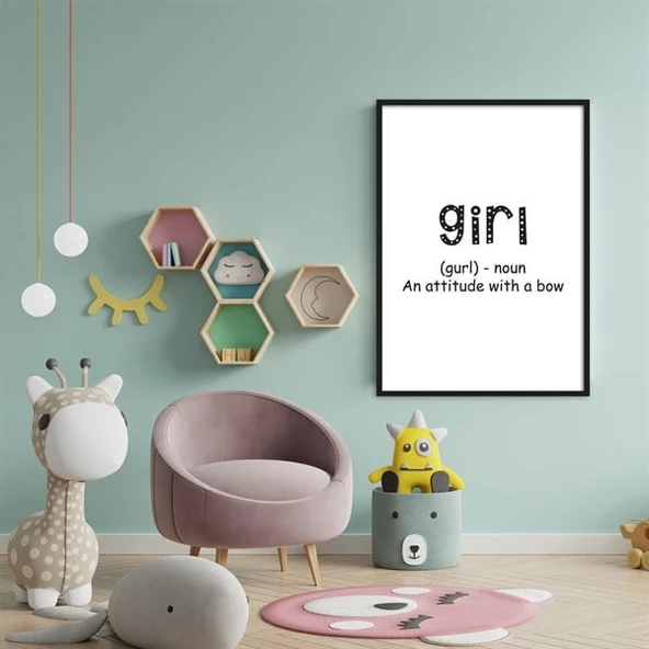 Girl Çerçeveli Poster ürün görseli 1