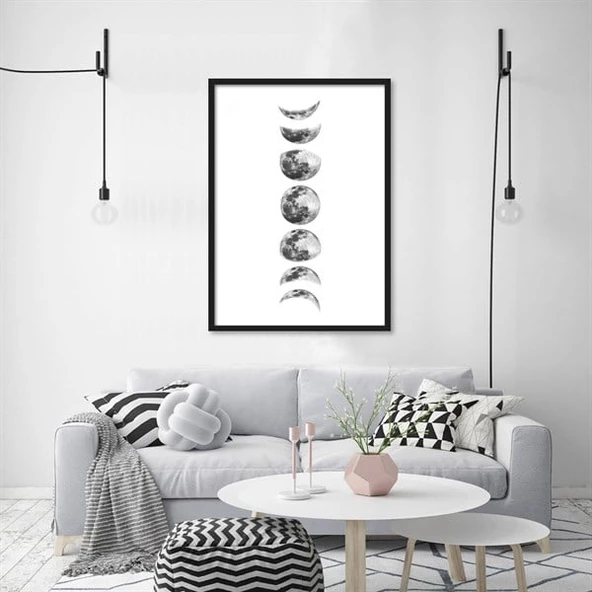 Lunar Eclipse Çerçeveli Poster - Resim 2