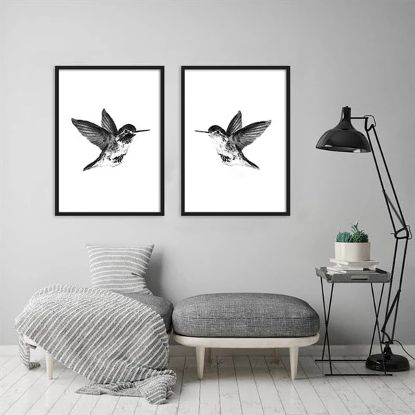 Bird Çerçeveli Poster Seti - Resim 2