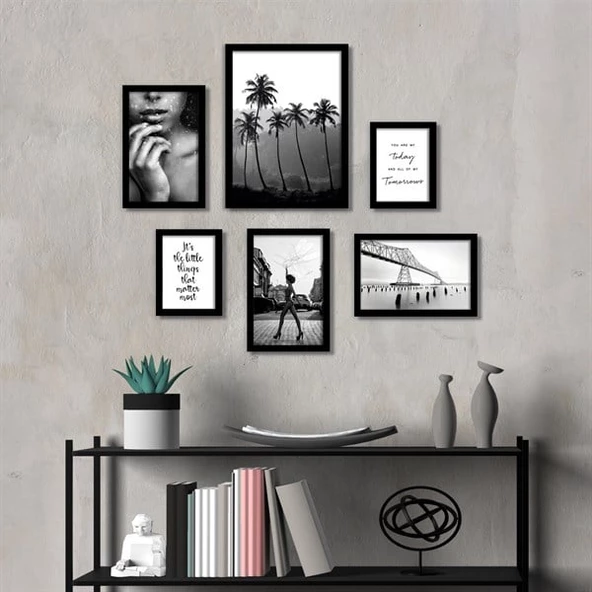 Grey Black Çerçeveli Poster Seti ürün görseli 1