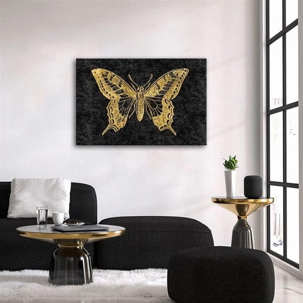 Gold Black Serisi 8 Kanvas Tablo ürün görseli 1