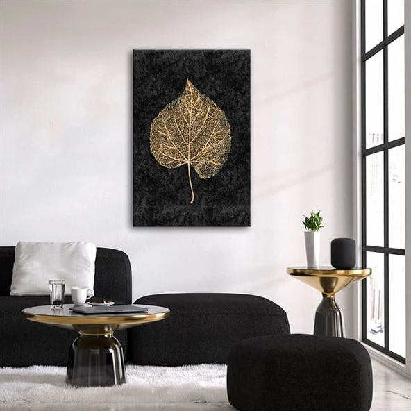 Gold Black Serisi 9 Kanvas Tablo - Resim 2