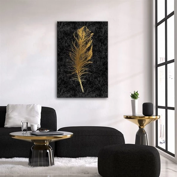 Gold Black Serisi 5 Kanvas Tablo - Resim 2