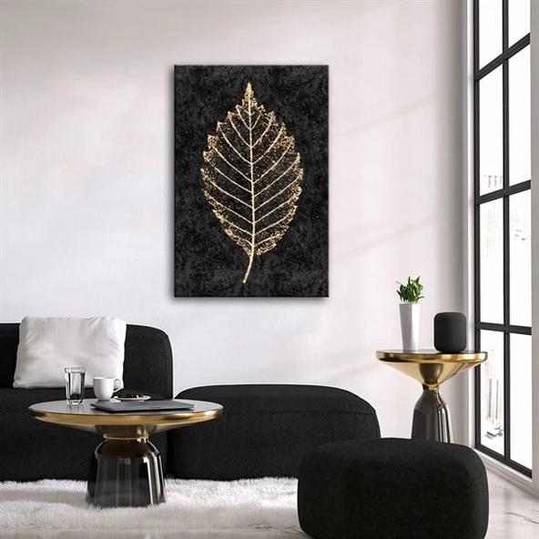 Gold Black Serisi 2 Kanvas Tablo - Resim 2