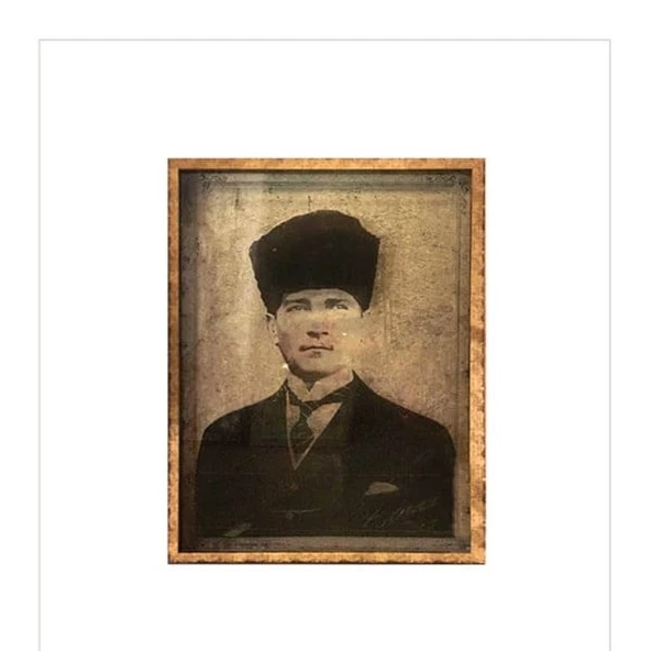 Mustafa Kemal Atatürk - Cam Baskı Tablo AYC-252 - Resim 2