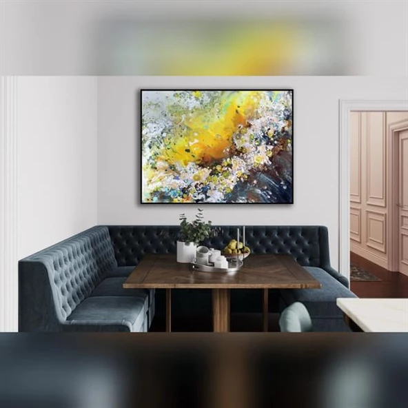 Slag Yağlı Boya Dokulu Tablo - Resim 2