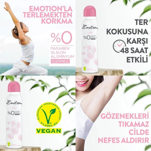 Emotion Love Deodorant 150 Ml - Resim 2