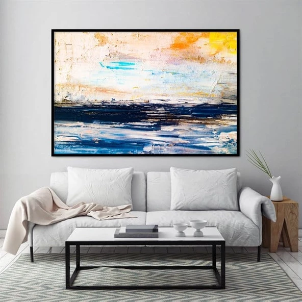 Abstract Landscape - Yağlı Boya Dokulu Tablo ürün görseli 1