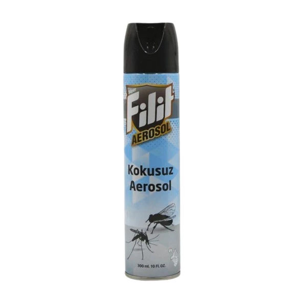 Filit Karasinek ve Sivrisineklere Karşı Etkili Kokusuz Sineksavar Aerosol 300 Ml ürün görseli 1