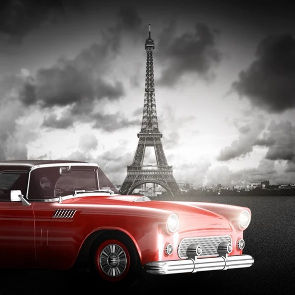 Paris Romance Serisi 8 Kanvas Tablo ürün görseli 1
