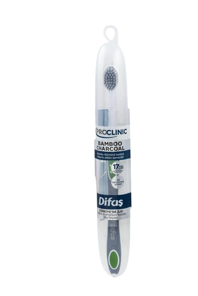 Difaş Proclinic Diş Fırçası Bamboo Charcoal Muhafaza Kutulu ürün görseli 1
