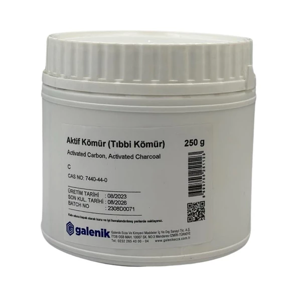 Galenik Aktif Kömür( Tıbbi Kömür ) 250 Gr ürün görseli 1