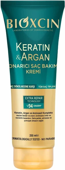 Bioxcin Keratin & Argan Onarıcı Saç Bakım Kremi 250 Ml ürün görseli 1
