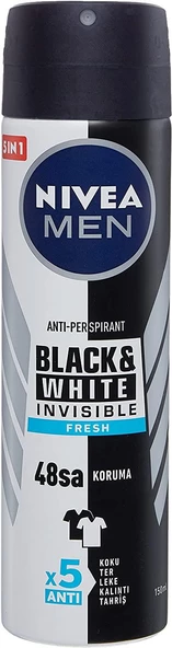 Nivea Deodorant Erkek - Black & White İnvisible Fresh ürün görseli 1