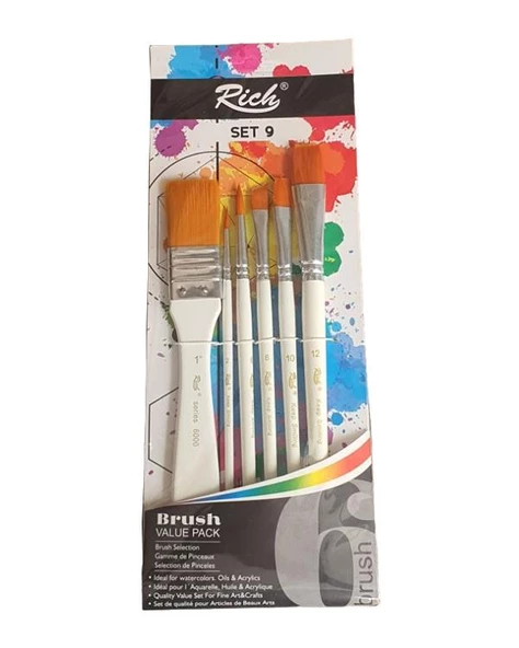Rich Ekonomik Fırça Seti 6 lı Set9 06693 ürün görseli 1