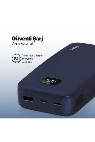 Ttec 2BB211L ChargeUp LCD 20.000 mAh Taşınabilir Hızlı Şarj Aleti / Powerbank - Resim 4