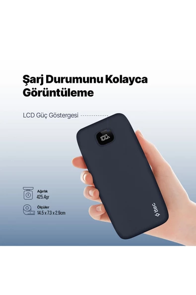 Ttec 2BB211L ChargeUp LCD 20.000 mAh Taşınabilir Hızlı Şarj Aleti / Powerbank - Resim 5