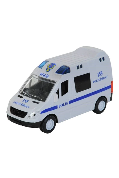Işıklı Sesli Pilli Sürtmeli Polis Ekip Arabası - Mavi Su Dünyası ürün görseli 1